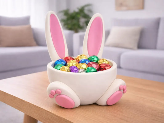 Canasto Conejo De Pascua Para Huevitos